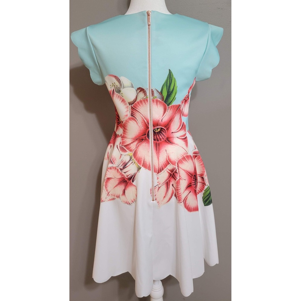 TED BAKER Fit & Flare Floral Dress - Picture 2 of 8